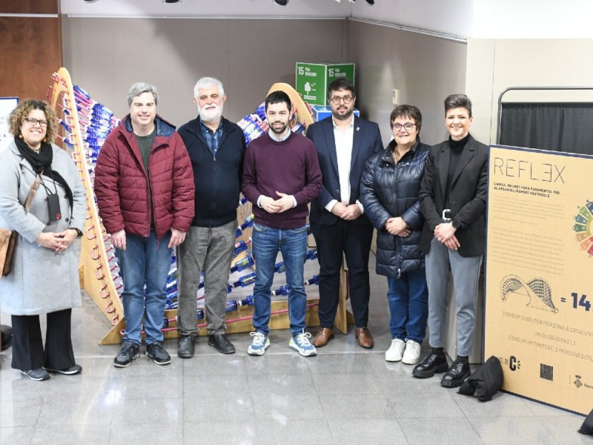 Inaugurada la instal·lació interactiva REFLƎX: L'aigua, un dret humà fonamental per al desenvolupament sostenible, a Maçanet de la Selva
